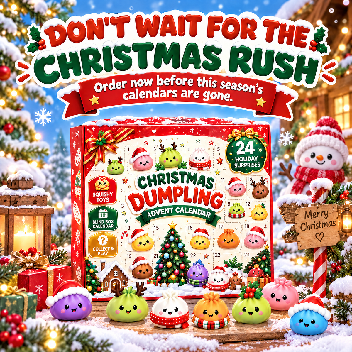 2026 Dumpling Squishy Advent Calendar 7