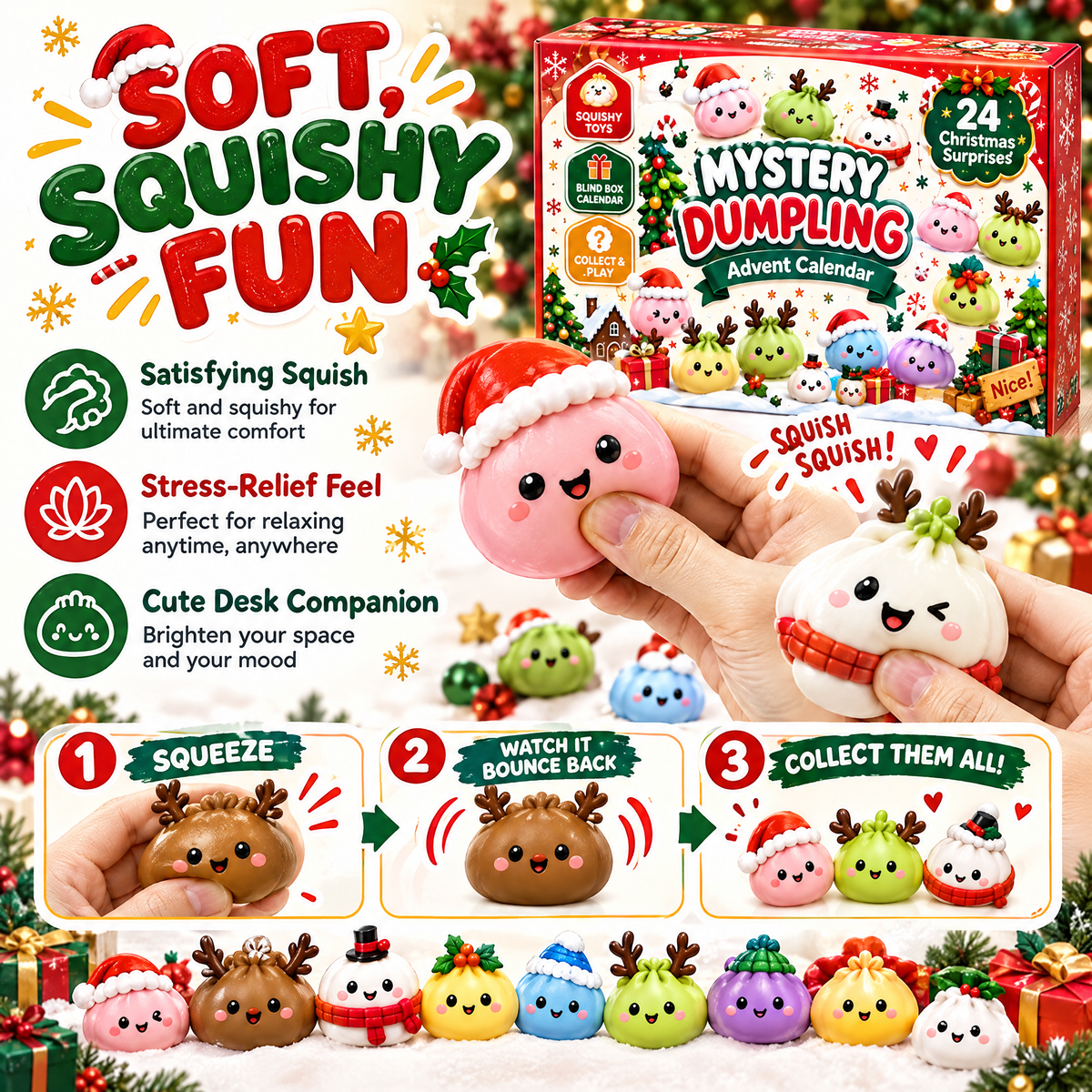 2026 Dumpling Squishy Advent Calendar 5