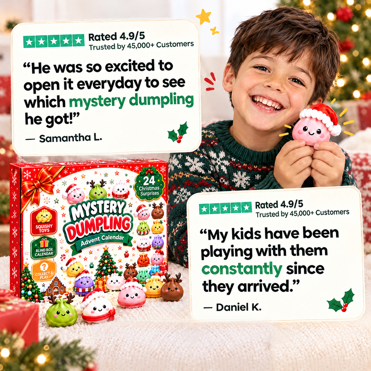 2026 Dumpling Squishy Advent Calendar 6