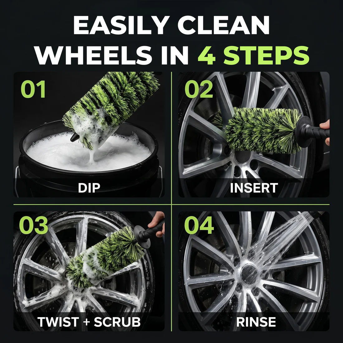 RYZER DetailDaddy Wheel Brush