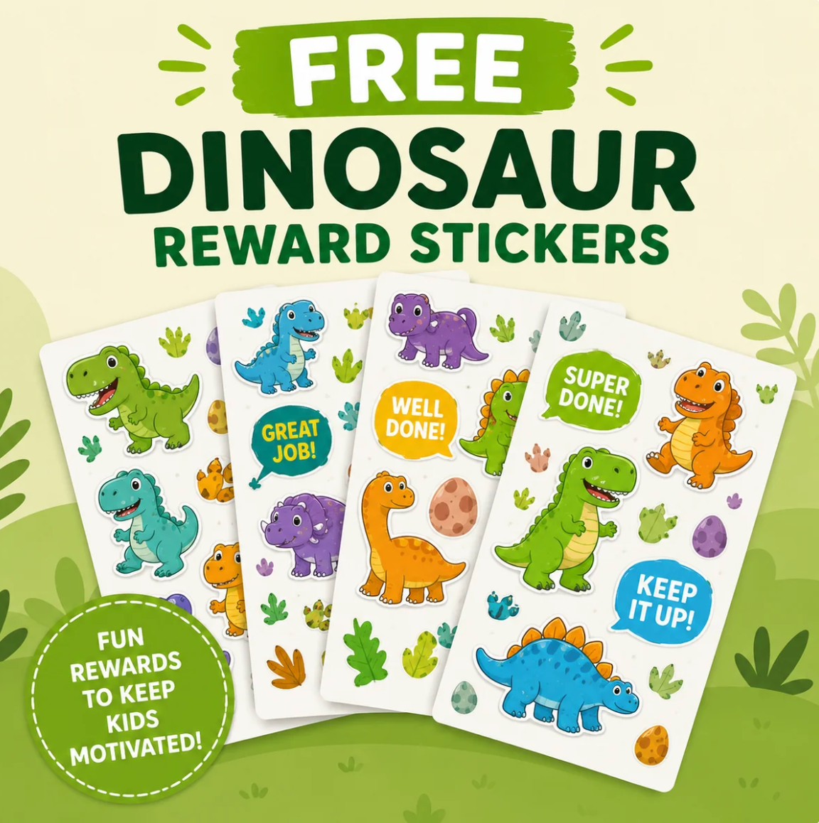 Dino Reward Stickers