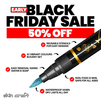 Safe Temporary Tattoo Pens