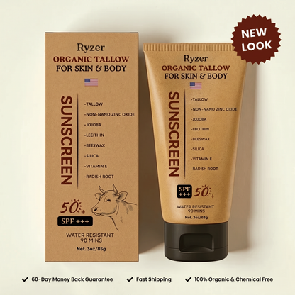 Ryzer Organic SPF 50++ Tallow Sunscreen