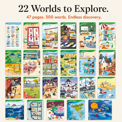 22 Worlds to Explore - all pages collage